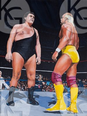 114WM 114 Hulk Hogan and Andre the Giant
